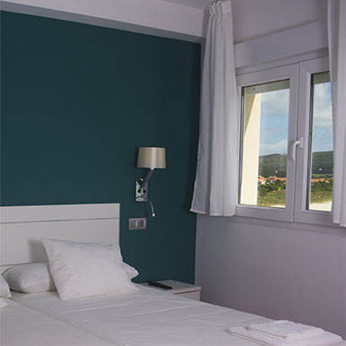 Custom PVC Window in a bedroom